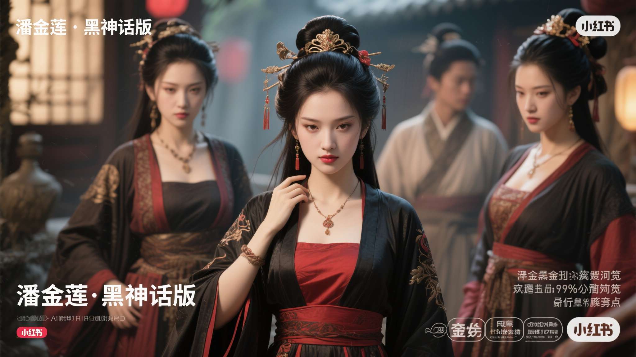 AI《黑神话·金莲》来了！＂虚幻7画质＂美女